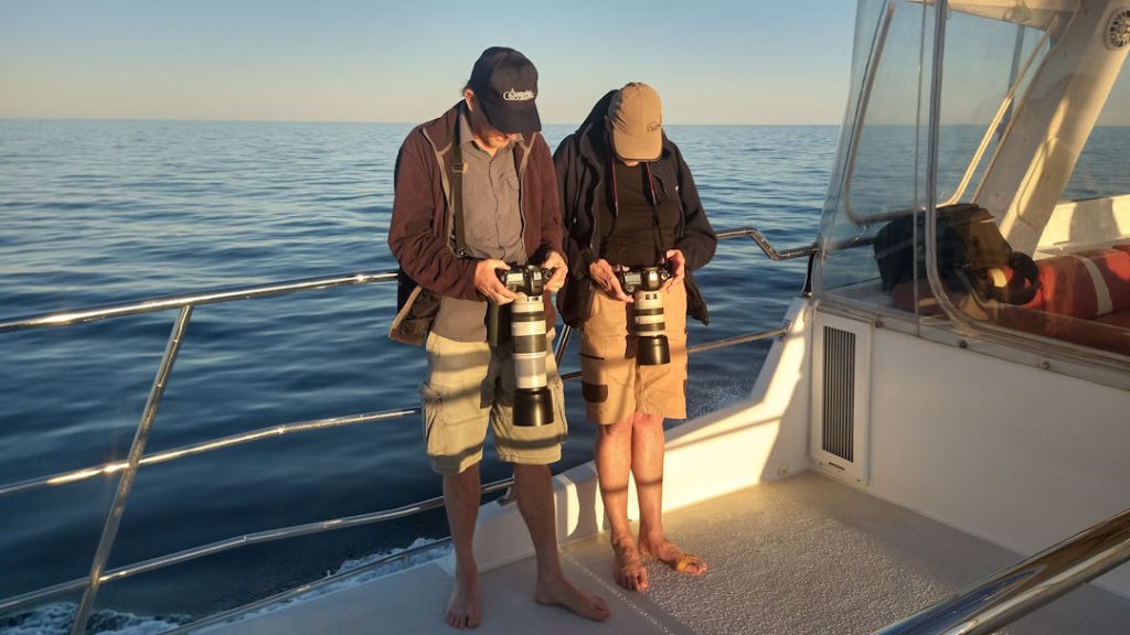 Ningaloo_Photographers on boat Coincidences at Ningaloo