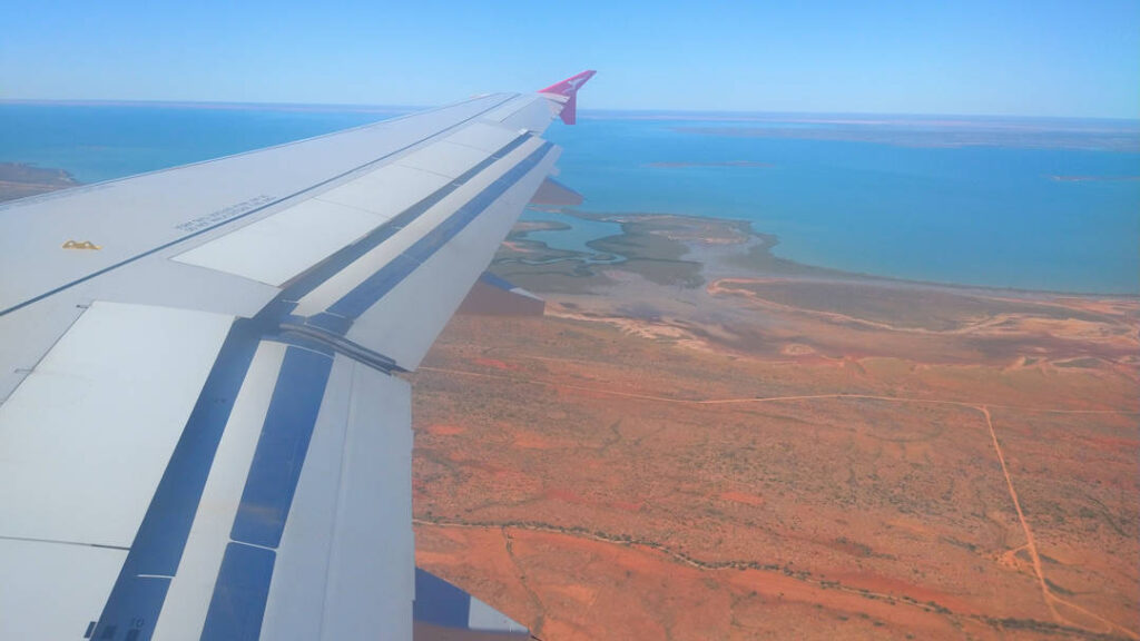 Exmouth Gulf Marine Park from the air